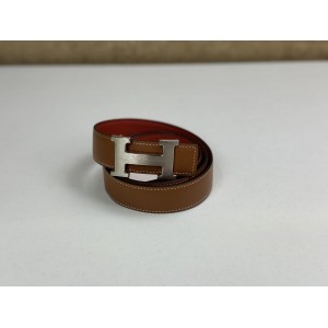 HERMES CONSTANCE REVERSIBLE SILVER H BUCKLE BELT HERMES CONSTANCE REVERSIBLE SILVER H BUCKLE BELT